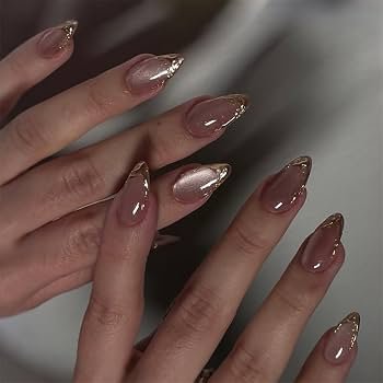 π
Glossy Nude Press-On Nails - Image 3