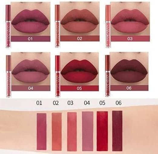 this image is a catelog of lipstick palate