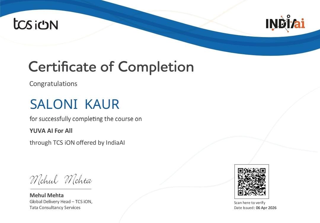 this is my tcs certificate