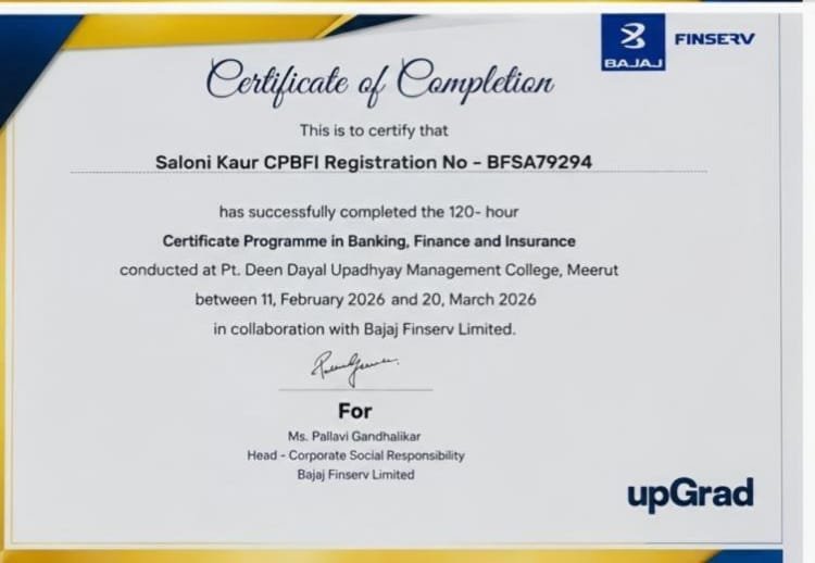 this is my CPBIF course certificate